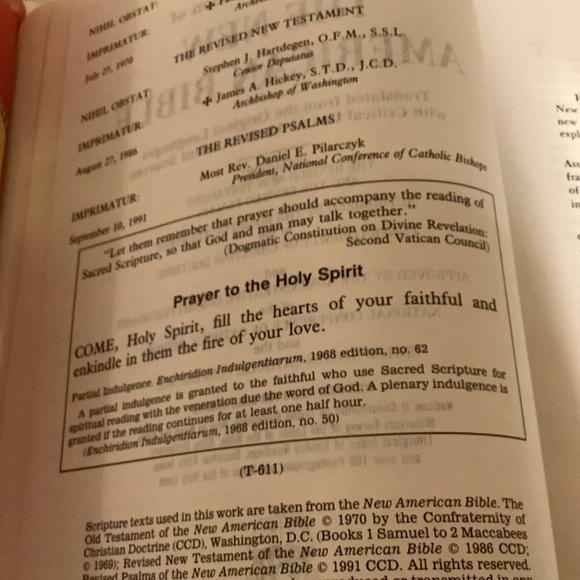 St. Joseph New American Bible Catholic Knights of Columbus on front leather NEW - Picture 2 of 7